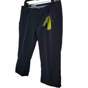 Under Armour Chino Pants Women Size 8 Performance Cropped Stretch Outdoor Navy